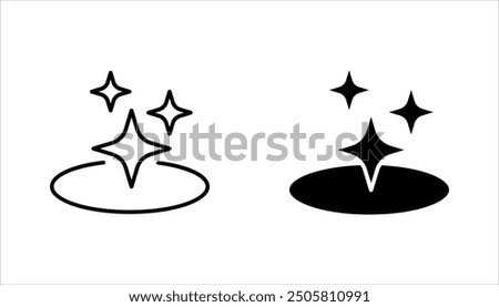 clean surface icon set, easy cleaning,  for mobile concept and web design. vector illustration on white background