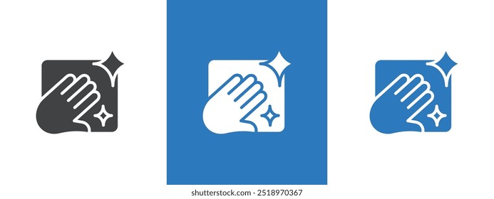 clean surface icon thin line illustration