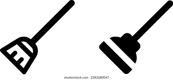 Clean Sweep: Mop Vector Icon Set