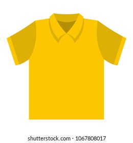 Clean t shirt icon. Flat illustration of clean t shirt vector icon for web