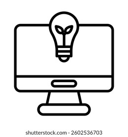 Clean Technology Vector Line Icon Design