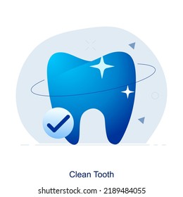 Clean Teeth And Dental Icon Concept
