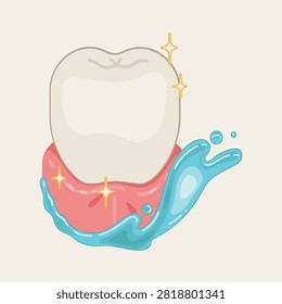 Clean teeth and healthy gums representing regular mouthwash use, fresh breath, and improved oral hygiene.