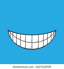 Clean teeth and healthy smile of patient. Vector isolated set of mouth positions. Dental care and treatment, clinic or hospital help for people with tooth cavities. Stomatology and hygiene