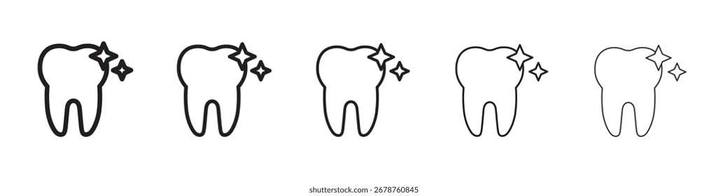 Clean teeth icon design, logo, app, UI. Vector illustration, EPS