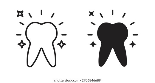 Clean teeth icon symbol for logo, web, app designs.