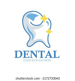 Clean teeth logo isolated gear icon. Vector illustration of teeth.