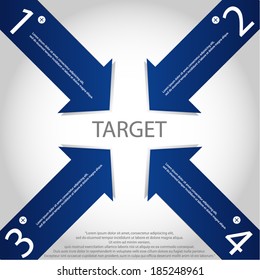 clean template / can be used for infographics / numbered banners