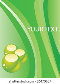 Clean template with spheres for your business artwork