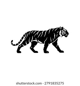 Clean Tiger Predator Animal Vector Icon Design