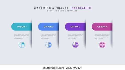 Plantilla de diseño de infografía de línea de tiempo limpia. Vector de presentación
