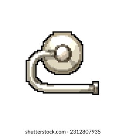 clean toilet paper holder game pixel art retro vector. bit clean toilet paper holder. old vintage illustration