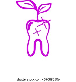 Clean Tooth. Icon.