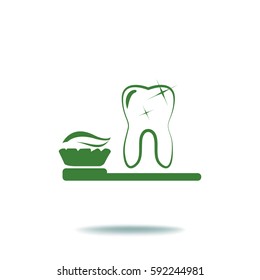 Clean Tooth. Icon.
