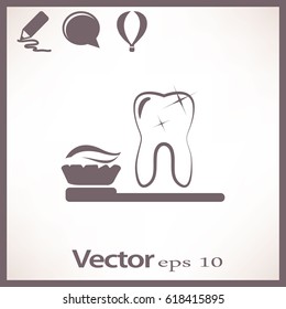 Clean Tooth. Icon.