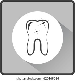 Clean Tooth. Icon.