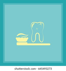 Clean Tooth. Icon.