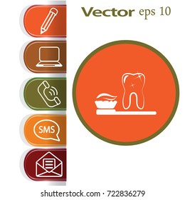 Clean Tooth. Icon.