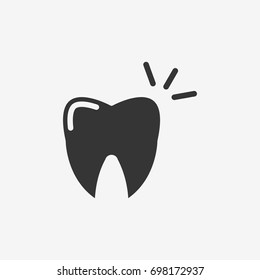Clean tooth icon illustration isolated vector sign symbol
