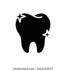 clean tooth icon Isolated flat vector in outline