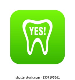 Clean tooth icon. Simple illustration of clean tooth vector icon for web