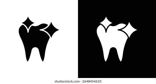 clean tooth icon symbol collection. Flat vector stock illustration.