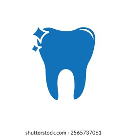clean tooth icon Thin line illustration set