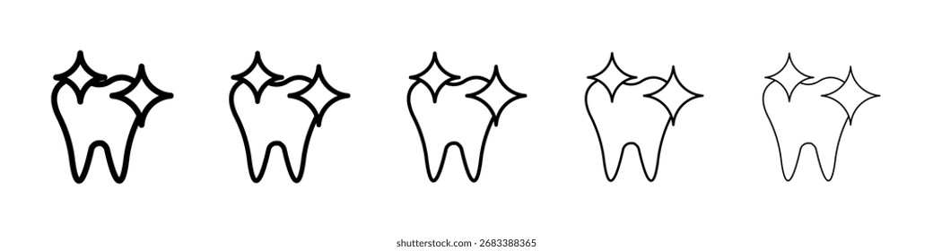 ícone limpar dente Ilustração de arte vetorial