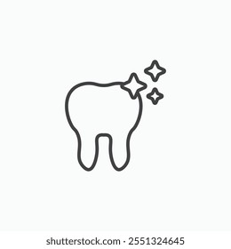 clean tooth icon vector illustration. EPS10