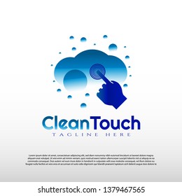Clean touch logo design, illustration element -vector
