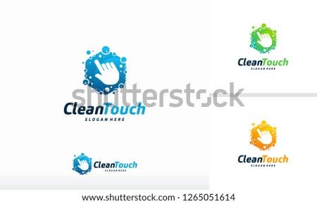 Clean Touch logo designs concept vector, Simple Clean logo template, Online Cleaning logo symbol