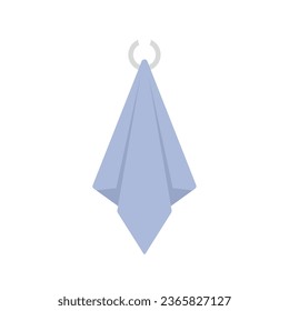 Clean towel icon flat vector. Fabric tissue. Paper cloth isolated