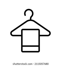 Clean towel line icon. simple design editable. Design template vector