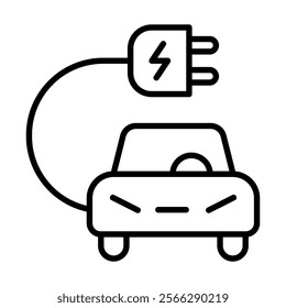 Clean Transportation icon line vector illustration