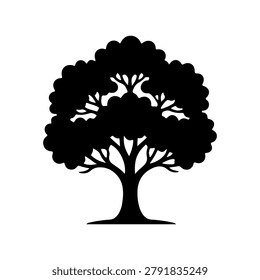 Clean Tree Organic Nature Vector Icon