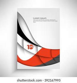 clean trendy wave elements corporate design. eps10 vector