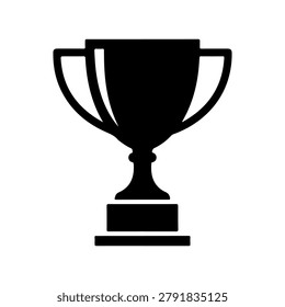 Clean Trophy Winner Award Vector Icon