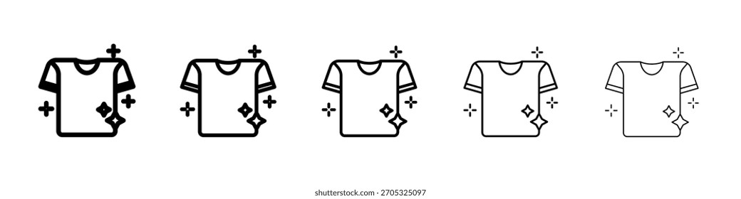 Diseño limpio del icono de la camiseta, logotipo, App, UI. Ilustración vectorial, EPS