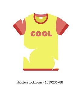 Clean tshirt icon. Flat illustration of clean tshirt vector icon for web design
