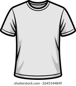 Clean T-Shirt Silhouette Vector Art for Apparel