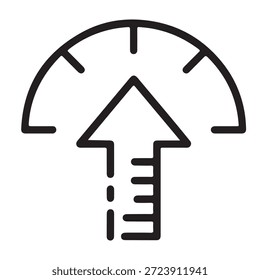 Icono de interfaz de usuario limpia que representa la inteligencia de decisiones y la conciencia del riesgo.