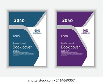 Clean and unique cover page design, corporate brochure, creative booklet, flyer, 2023, magazine, editable vector, eye-catching, ready to print, a4 size, a simple and modern concept with 2 color set.