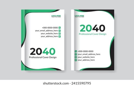 Clean and unique cover page design, corporate brochure, creative booklet, flyer, magazine, editable vector, eye-catching, ready to print, a4 size, a simple and modern concept with 2 color set.