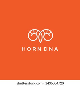 Diseño de un logotipo limpio, único, elegante y moderno inspirado en el cuerno y el ADN