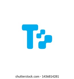 Clean, unique, elegant, and modern logo design illustration inspiration with initial T and connect or hub for technology, internet, digital, security, computer, etc