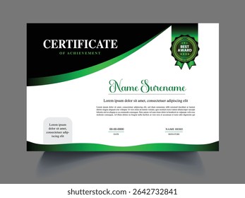 Limpie la última Plantilla única del diseño del certificado