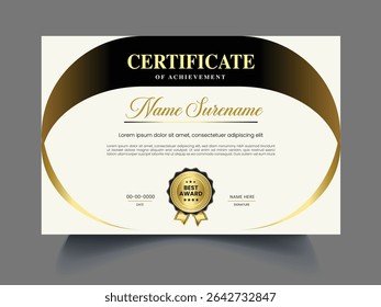 Clean unique latest Certificate design template
