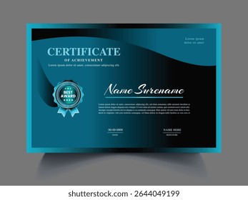 Clean unique latest Certificate design template