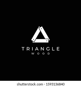 Clean and unique line logo design of triangle with clear background - EPS10 - Vector.