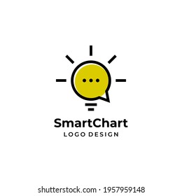 Clean and unique logo about lights and chat bubble.
EPS10. Vector.